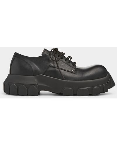 Rick Owens Bozo Tractor Derby Shoes Men - Black