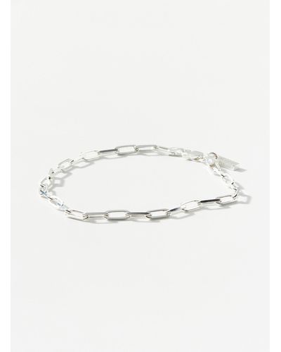 Hatton Labs Silver Paperclip Chain Bracelet - Natural