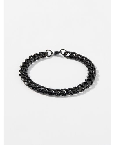 Le 31 Minimalist Cuban Chain Bracelet - Black