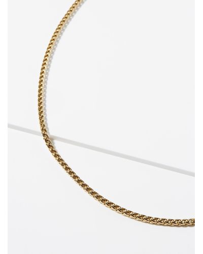 Vitaly Palm Tree Chain Necklace - Metallic