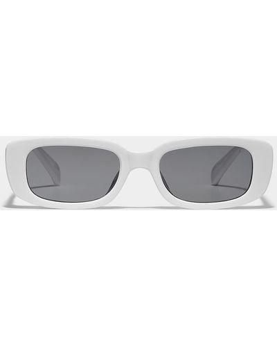 Le 31 Greyson Rectangular Sunglasses - Gray