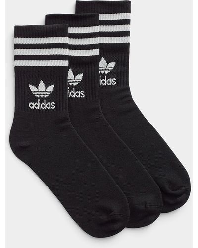 adidas Originals Black Athletic Socks Set Of 3