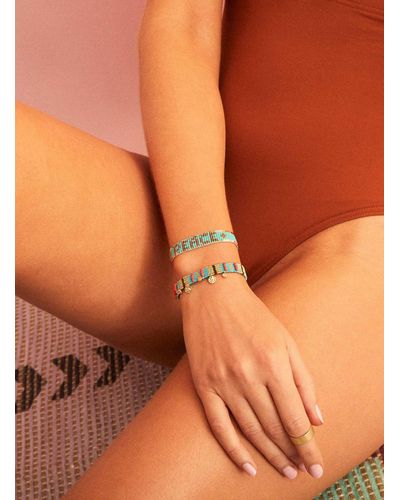 Hipanema Utopia Beaded Bracelet See Available Sizes - Blue