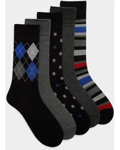Tommy Hilfiger Solid And Patterned Dress Socks 5 - Black