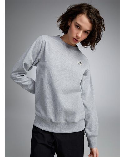 The North Face Logo Patch Sweatshirt - Gray