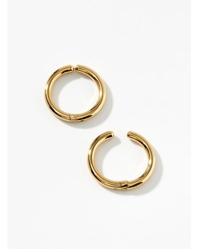 Le 31 Minimalist Cuff Earrings - Metallic
