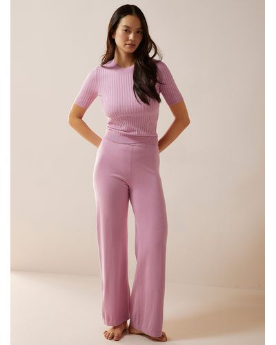 EVERYDAY SUNDAY Bubble Gum Knit Wide - Pink