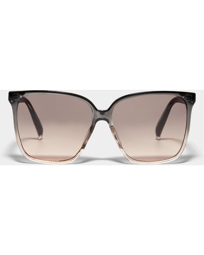 Simon's Brooklyn Oversized Square Sunglasses - Natural