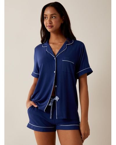 Cyberjammies Cobalt Modal Piped Pyjama Set - Blue