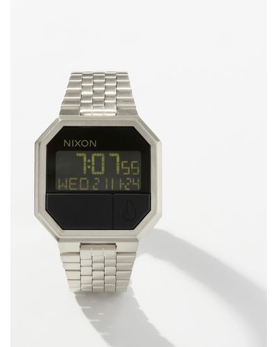 Nixon Re-run Digital Watch (men, Grey, One Size) - Metallic
