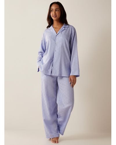 Polo Ralph Lauren Jacquard Logo Pajama Set - Blue