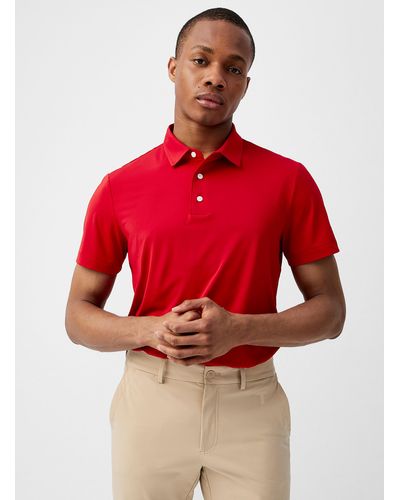 Tilley Monochrome Golf Polo - Red