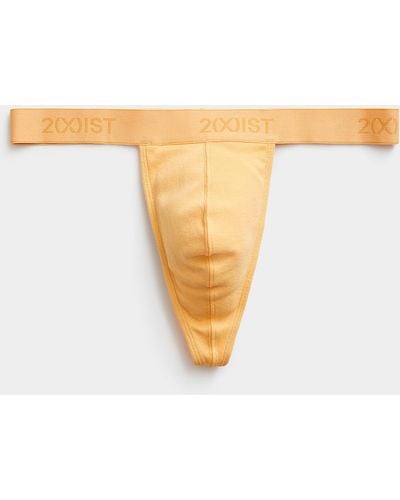 2xist Colourful Cotton Thong - White