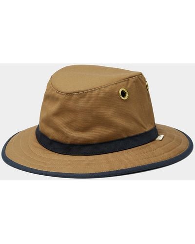 Tilley Waxed Cotton Outback Hat - Natural