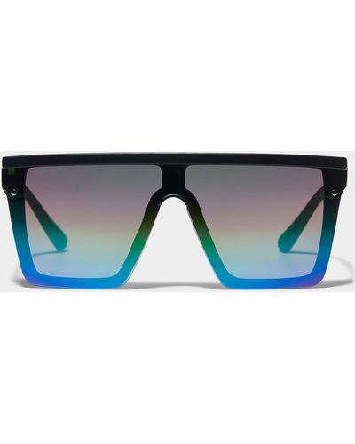 Le 31 Anju Rimless Shield Sunglasses - Blue