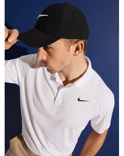 Nike Victory Solid Fine Piqué Jersey Golf Polo - White