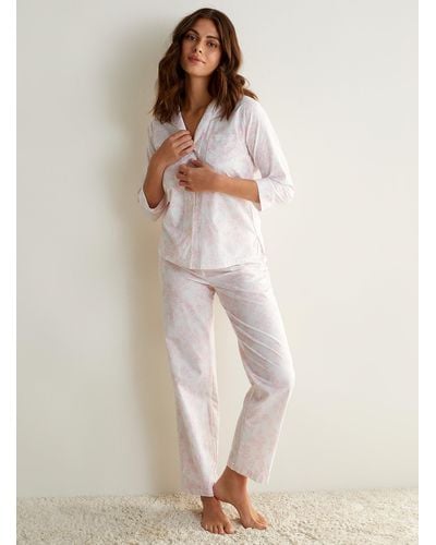 Ralph Lauren Rose Garden Pyjama Set - Natural