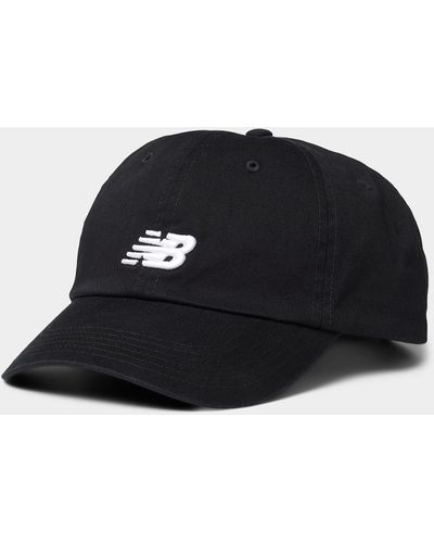 New Balance Embroidered Contrast Logo Baseball Cap - Black