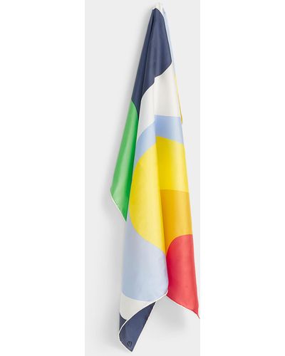 Fraas Colourful Curve Scarf - White