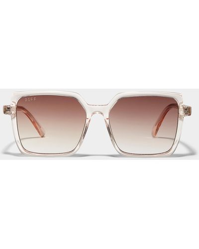 DIFF Esme Square Sunglasses - Pink