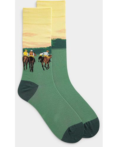 Hot Sox Racehorse Sock - Green