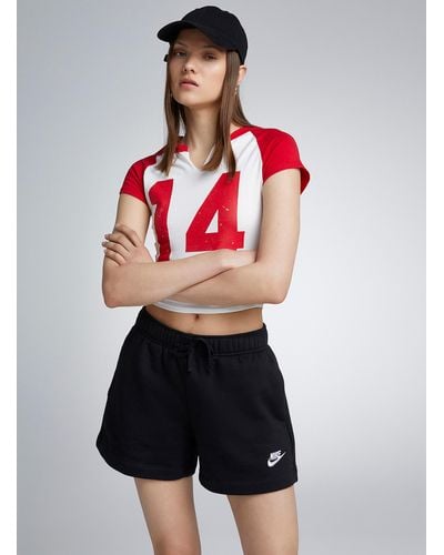 Nike Logo Fleece Short - Red
