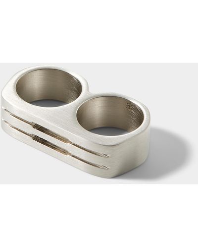 Rick Owens Grills Double Ring - Gray