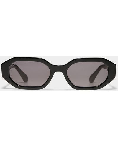 DIFF Allegra Angular Sunglasses - Brown