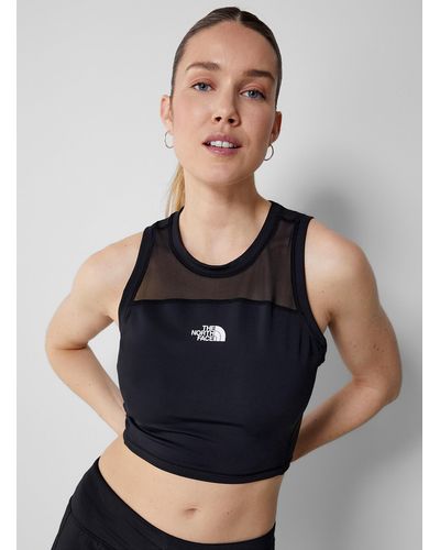 The North Face Mesh Strap Logo Cropped Tank - Black