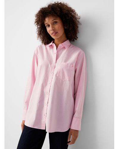 Outerknown Plain Sydney Boyfriend Shirt - Pink