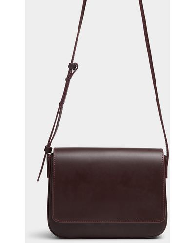 Le 31 Smooth Leather Rectangular Shoulder Bag - Red