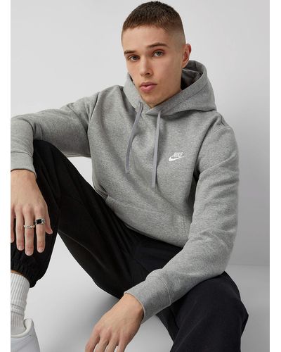 Nike Grey Sportswear Club Fleece Hoodie