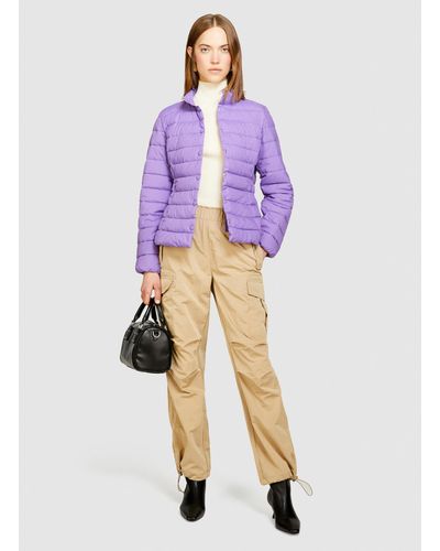 Sisley Slim Fit Padded Jacket - Purple