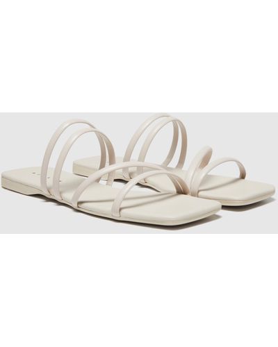 Sisley Flat Sandals With Bands - White
