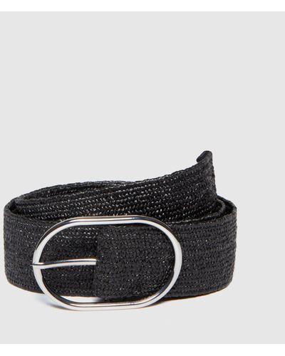 Sisley Woven Elastic Belt - Black