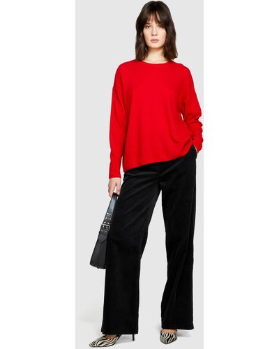 Sisley Boxy Fit Jumper - Red