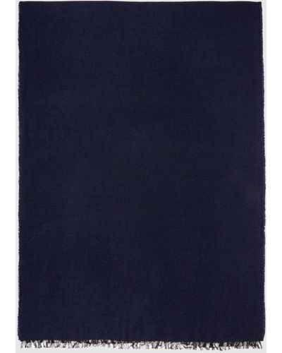 Sisley Einfarbiger Schal - Blau