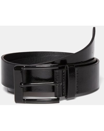 Sisley Belt With Patent Leather Buckle - Black