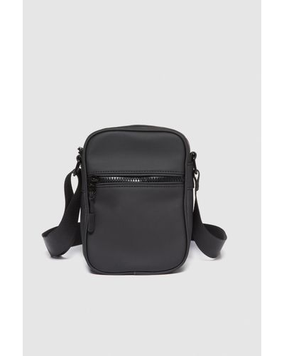 Sisley Solid Colour Crossbody Bag - Black
