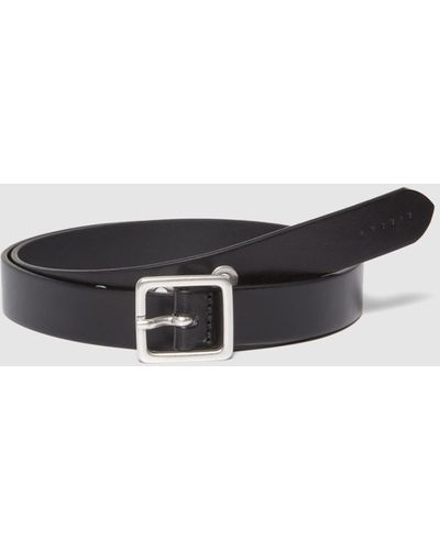 Sisley Leather Belt With Eyelets - White