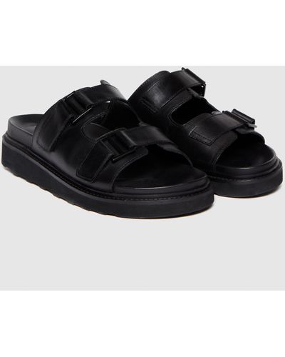 Sisley Leather Sandals - Black