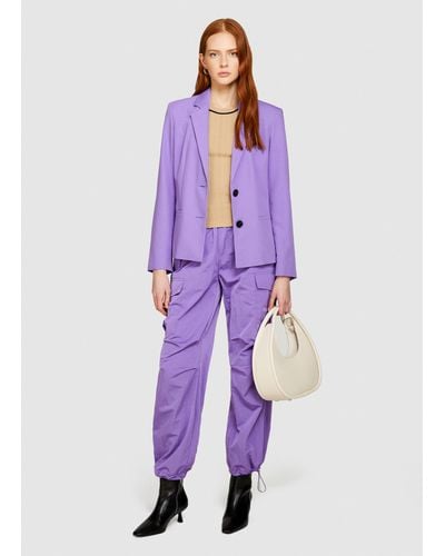 Sisley Slim Fit Blazer - Purple