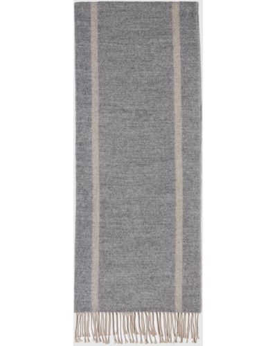 Sisley Schal Mit Kontrast - Grau