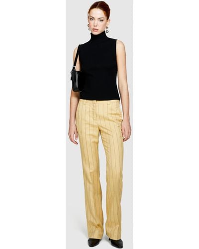 Sisley Tweed Trousers - Yellow