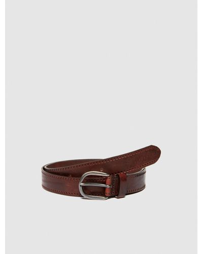 Sisley Leather Look Belt - Brown