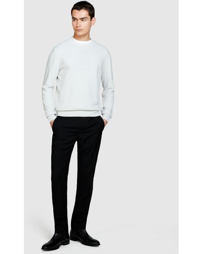 Sisley Solid Colored Jumper - White