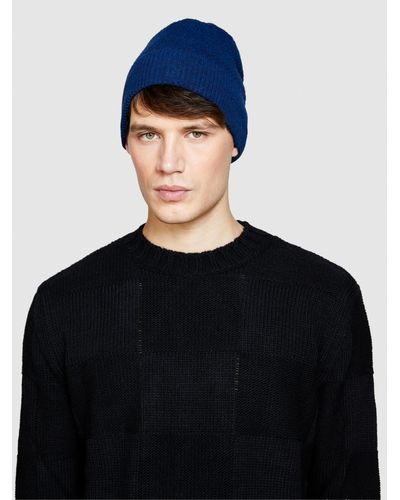 Sisley Hat With Turn Up - Blue