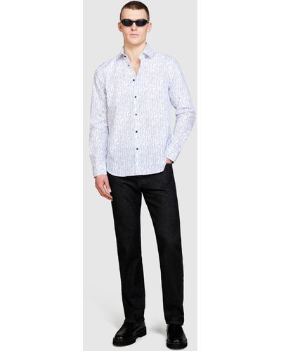 Sisley Camicia Stampata - Bianco
