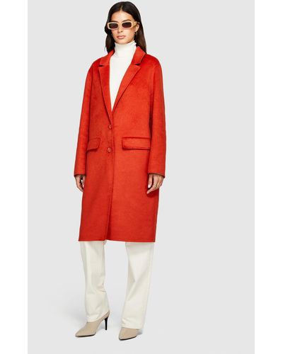 Sisley top cappotto rosso