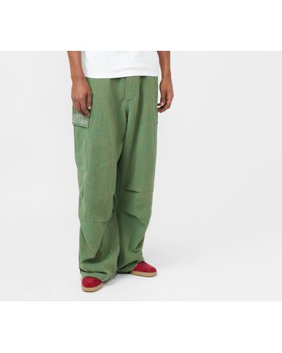 Pleasures Visitor Big Fit Cargo Trousers - Green